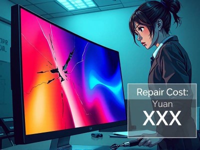 曲屏电脑显示器内屏坏了修多少钱