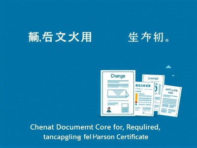 更换法人证书需要什么材料
