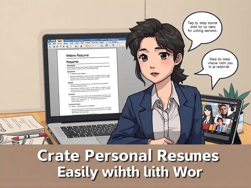 word文档做个人简历教程
