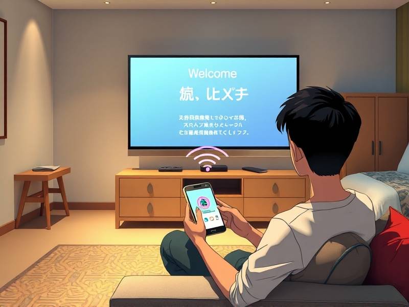 宾馆的电视怎么用手机投屏