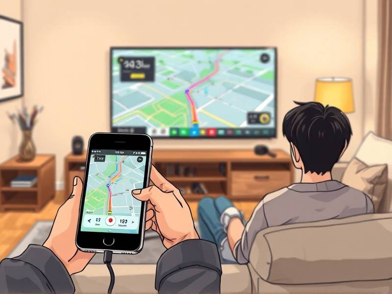 导航手机投屏怎么使用