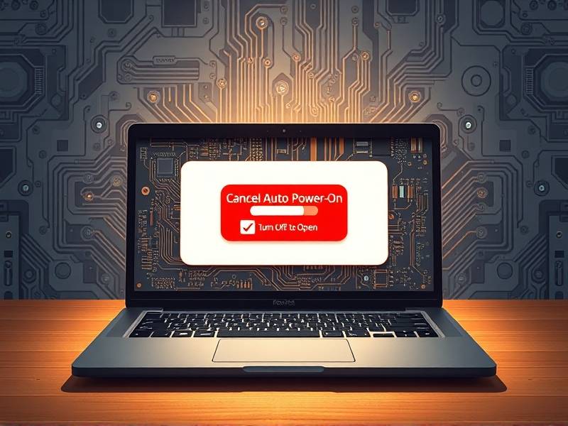 电脑开盖就开机怎么取消