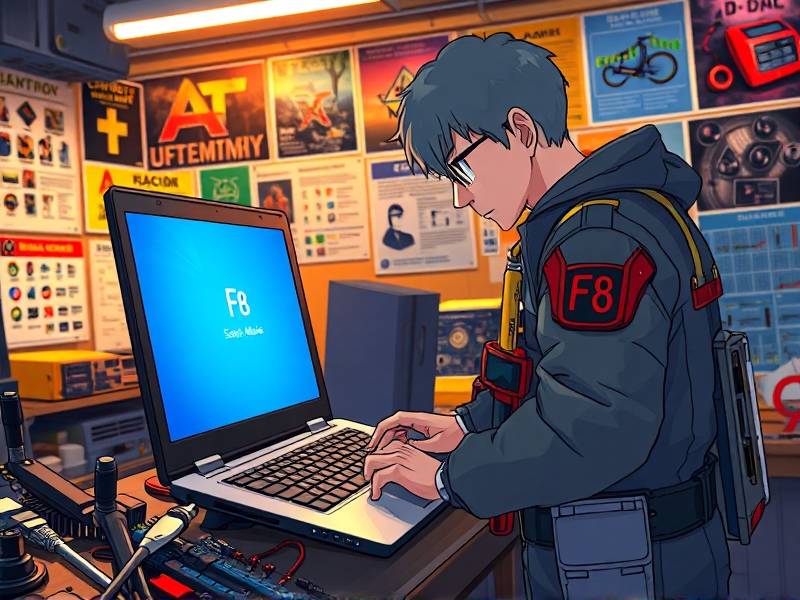 电脑开机按f8进不了安全模式