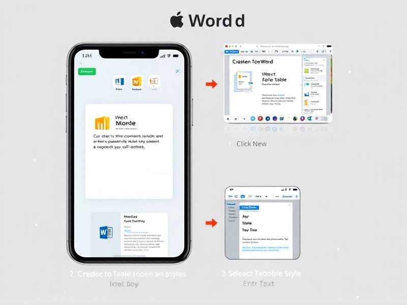 苹果手机上怎么制作表格word表格