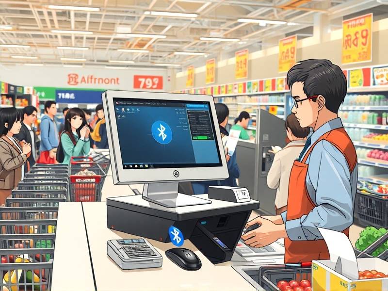 收银台电脑怎样连接蓝牙